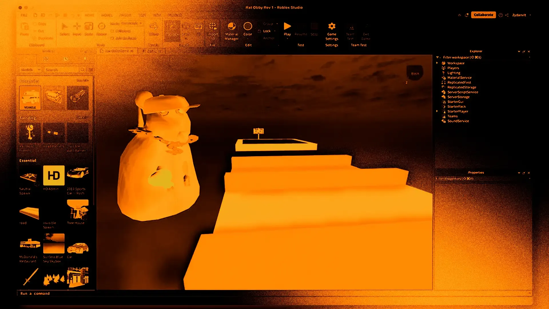 Игровой мир в Roblox Studio (7-8 месяц)